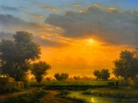 Zulfiqar Ali Zulfi, 30 x 40 Inch, Oil on Canvas, Landscape Painting-AC-ZUZ-095